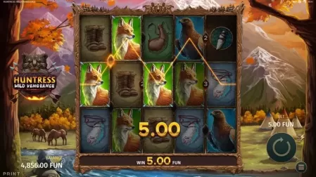 Huntress Wild Vengeance slot screenshot 2