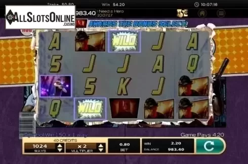 Wild Screen 2. I Need a Hero from High 5 Games