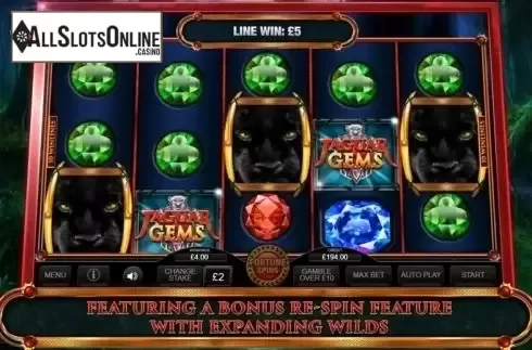 Screen 1. Jaguar Gems from Inspired Gaming