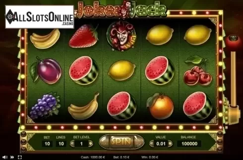 Reel screen. Joker Jack from Thunderspin