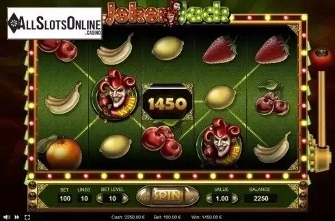 Wild Win screen. Joker Jack from Thunderspin