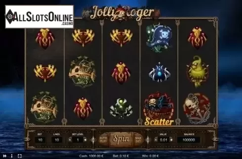 Reel screen. Jolly Roger (Thunderspin) from Thunderspin