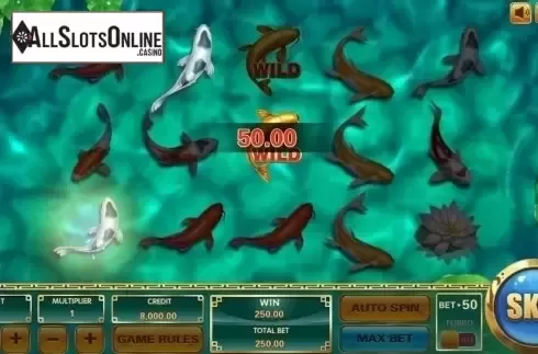 Win Screen. Koi Treasure from XIN Gaming