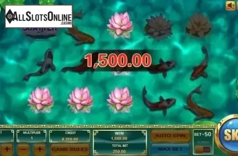 Win screen. Koi Treasure from XIN Gaming