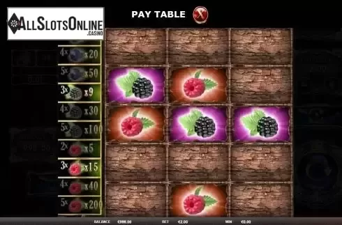 Bonus Game Feauture screen