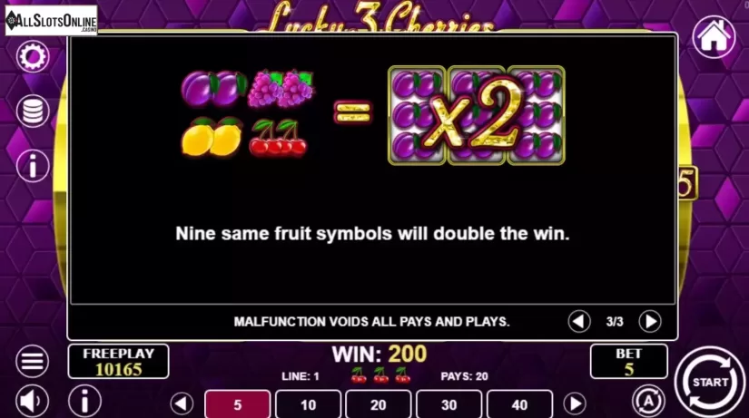 Game Rules screen