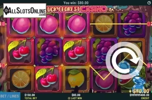 Win Screen. Lucky Forest Casino from Slot Factory