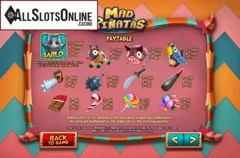 Screen4. Mad Pinatas from Leander Games