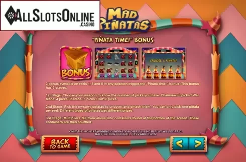 Screen8. Mad Pinatas from Leander Games