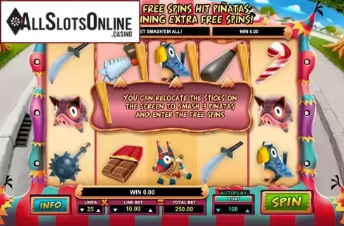 Screen2. Mad Pinatas from Leander Games