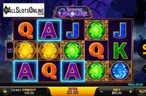 Game workflow 3. Madame Caroline from PlayStar