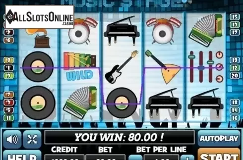 Win Screen. Music Stage from PlayPearls