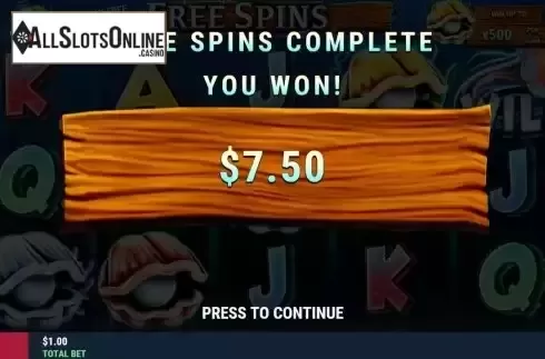 Total Win Screen