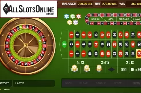 Win Screen. Personal Roulette from Smartsoft Gaming