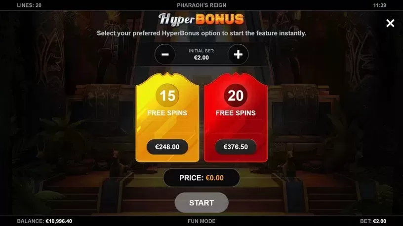 Pharaoh's Reign slot screenshot 3