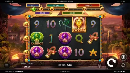 Pharaoh's Reign slot screenshot 6