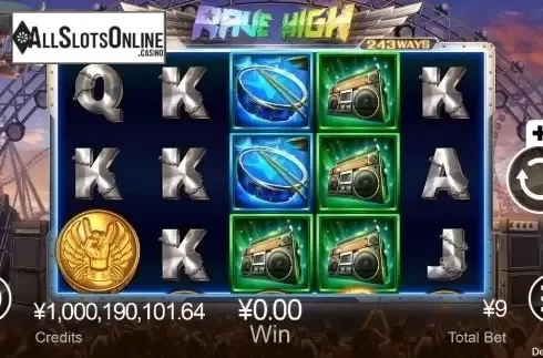 Reel Screen. Rave High from CQ9Gaming