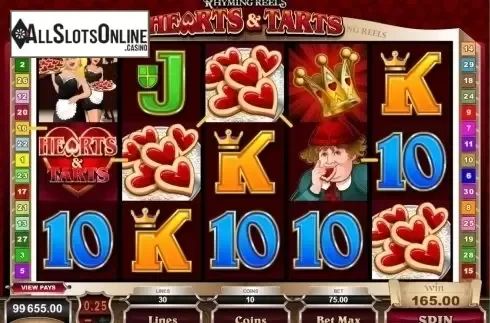 Screen8. Rhyming Reels - Hearts Tarts from Microgaming