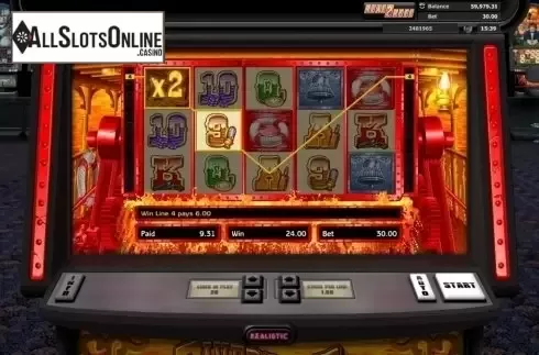 Wild Win screen. Riverboat Gambler from Realistic