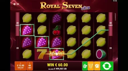 Royal Seven Ultra slot screenshot 5