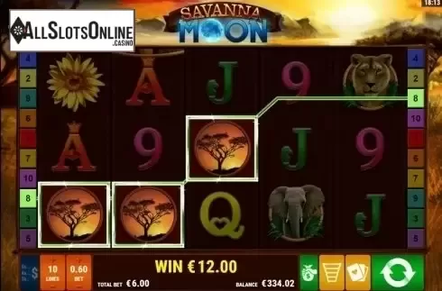 Screen5. Savanna Moon from Gamomat