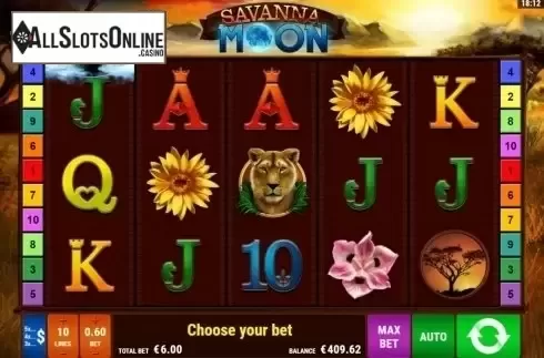 Screen3. Savanna Moon from Gamomat