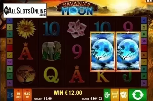 Screen4. Savanna Moon from Gamomat
