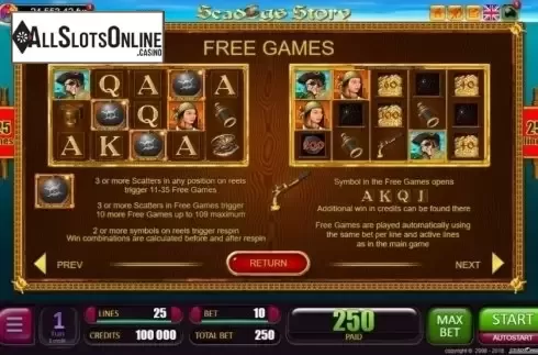 Free Spins. Seadogs Story from Belatra Games
