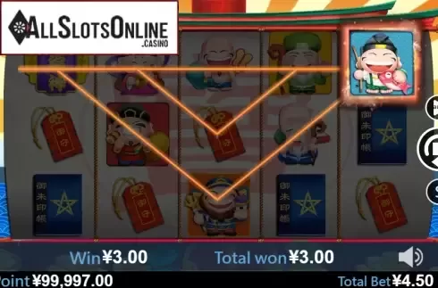 Win screen 3. Seven Lucky God from Virtual Tech