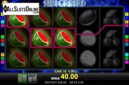 Win Screen. Silverbird from Merkur