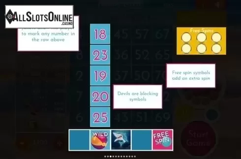 Paytable 3. Slingo Love Island from Slingo Originals