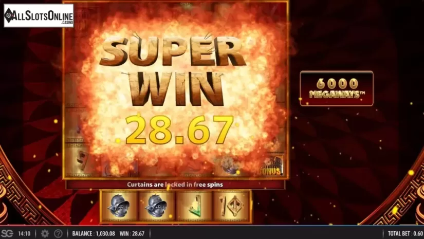 Super Win. Spartacus Megaways from WMS