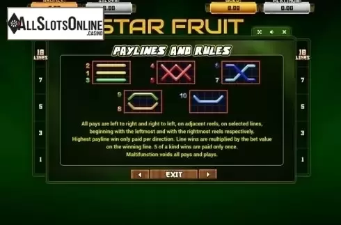 Lines. Star Fruit (Betsense) from Betsense