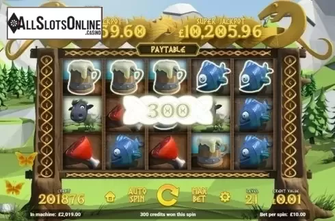 Win Screen 2. The Vikings (Magnet) from Magnet Gaming