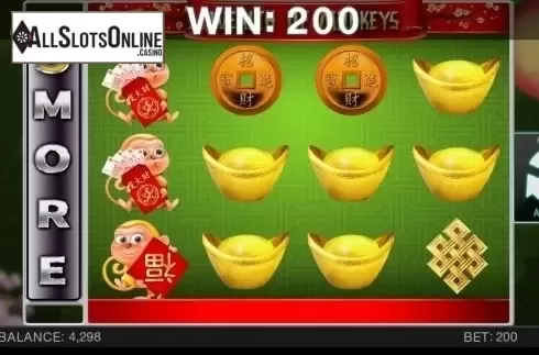 Screen5. Wealth of monkeys from Spinomenal