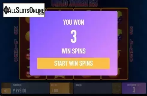 Free Spins screen 2