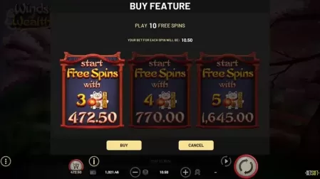 Winds of Wealth slot screenshot 3