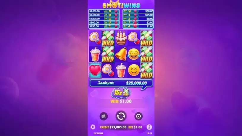 Emotiwins slot screenshot 4