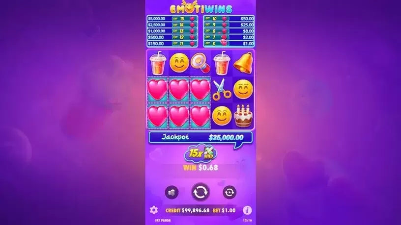 Emotiwins slot screenshot 3