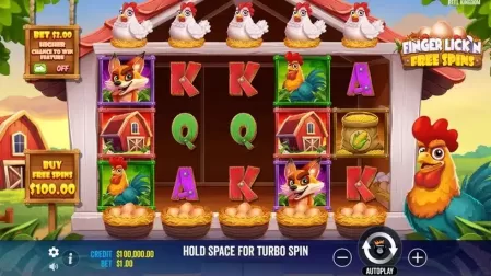 Finger Lick’n Free Spins slot screenshot 1