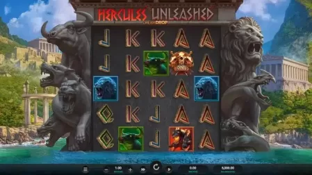 Hercules Unleashed Dream Drop slot screenshot 1