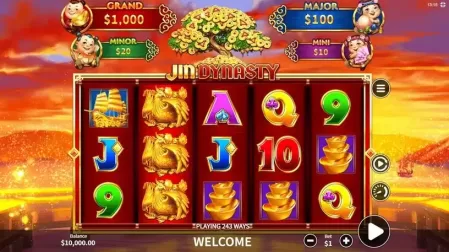 Jin Dynasty slot screenshot 1