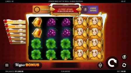 Joker Max: Hit 'n' Roll Xmas Edition slot screenshot 1