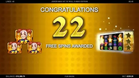 Joker Max: Hit 'n' Roll Xmas Edition slot screenshot 4