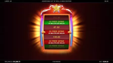 Joker Max: Hit 'n' Roll Xmas Edition slot screenshot 3