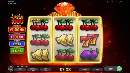 Lucky Streak 1000 slot screenshot 2