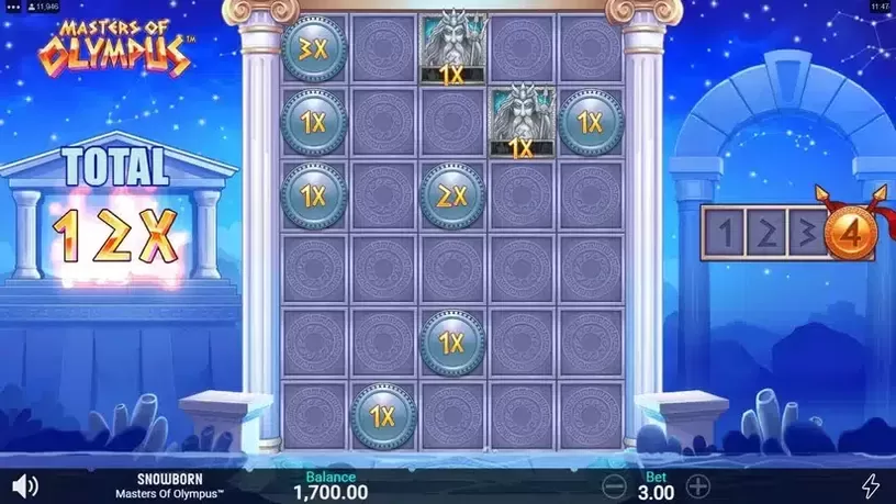 Masters of Olympus slot screenshot