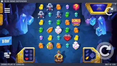 Mine Defender slot screenshot 1