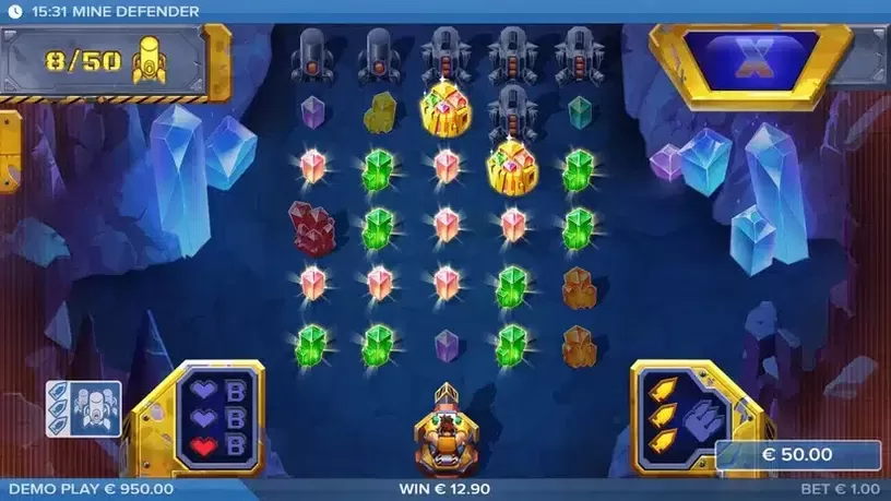 Mine Defender slot screenshot 4