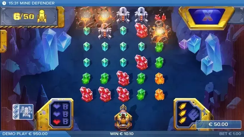 Mine Defender slot screenshot 5